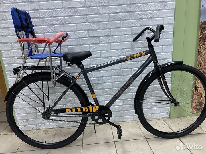 Сидение детское для велосипеда на багажник 862