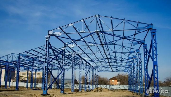 Быстровозводимый ангар под кран балку