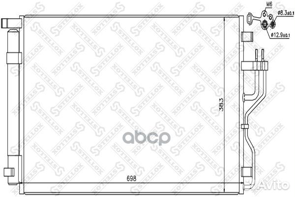10-45695-SX радиатор кондиционера Hyundai ix35