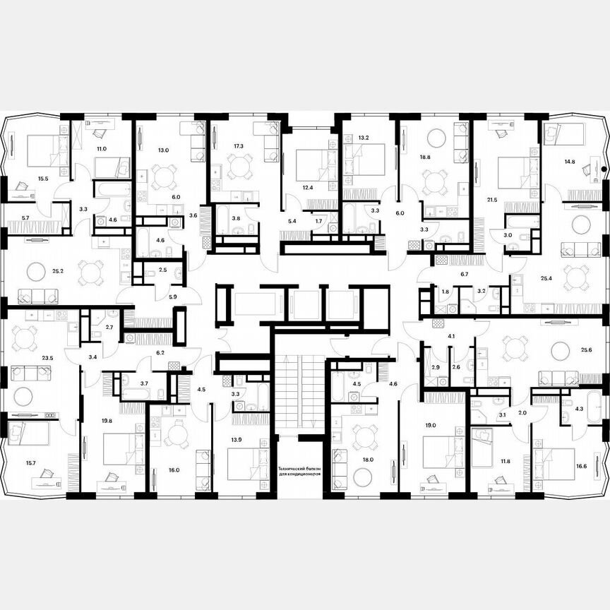 1-к. квартира, 41,4 м², 25/30 эт.