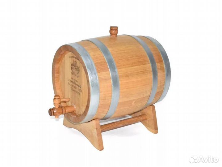 Бочка дубовая ставбондарь, 15 л с краном + воск