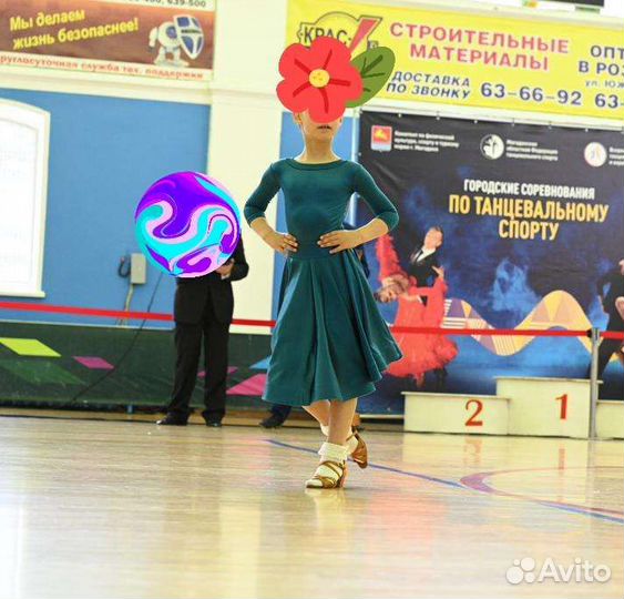 Платье для бальных танцев дети1