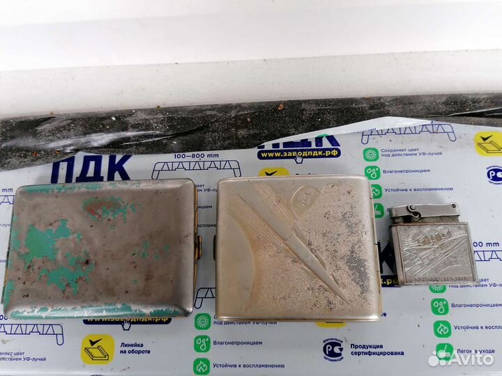 Зажигалки, портсигары