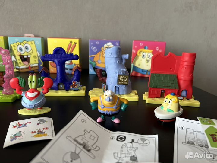 Коллекционные Хэппи Мил Спанч Боб из Макдональдс