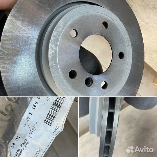 Диски тормозные BMW E46 новые оригинал