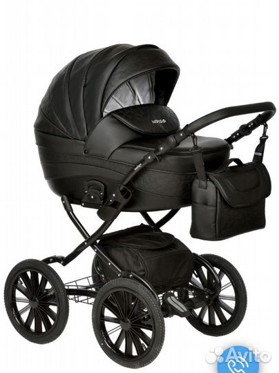 Коляска 2 в 1 эко кожа