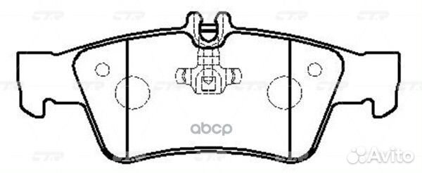 Ckbz-13 Колодки тормозные дисковые зад GK