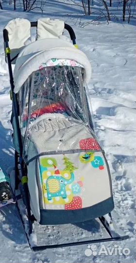 Санки-коляска детские