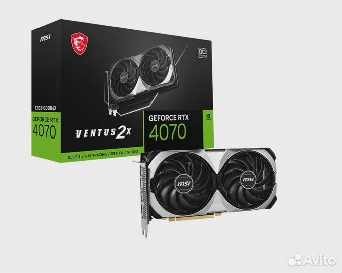 Msi GeForce RTX 4070 Ventus 2X OC (12GB) - новая