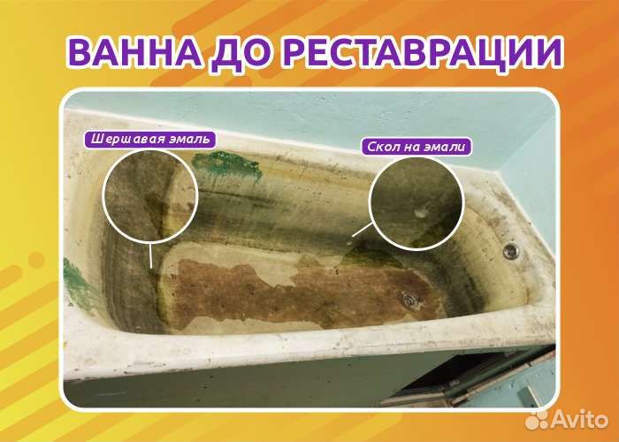 Реставрация ванн,эмалировка ванн