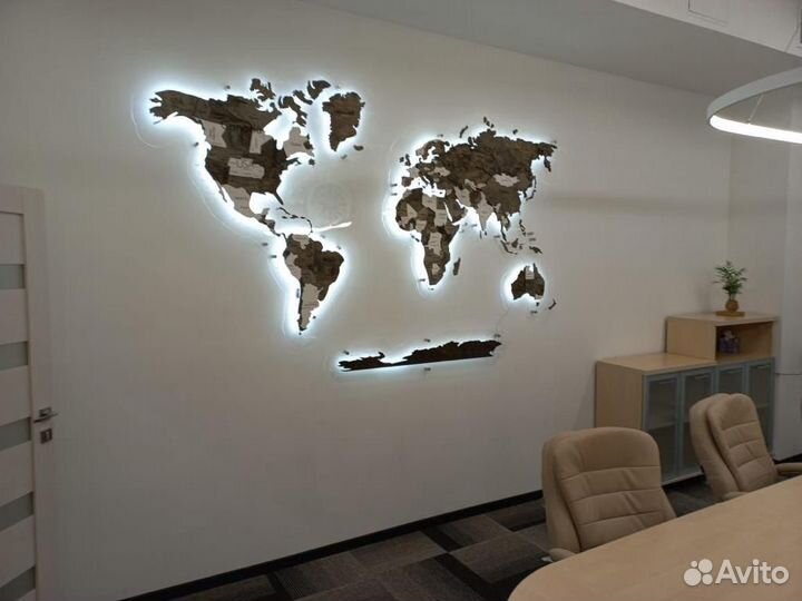 Карта мира на стену