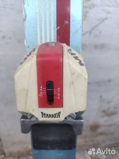 Горные лыжи 140, ботинки 23,5 и палки 120