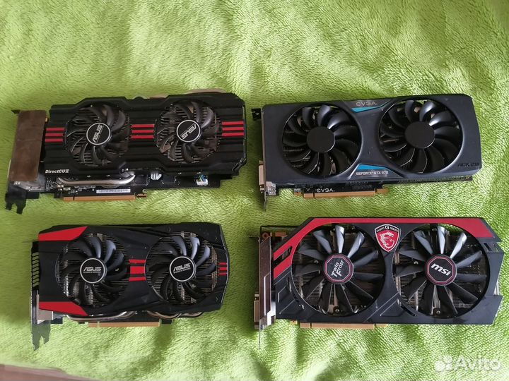 Видеокарты GTX 970 evga 4gb GTX 760 и 770 и 680 4g