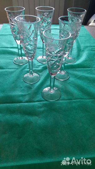 Хрустальные бокалы (рюмки) СССР