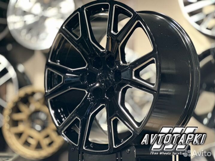 Диски на cadillac r22 6x139,7 black polish 358