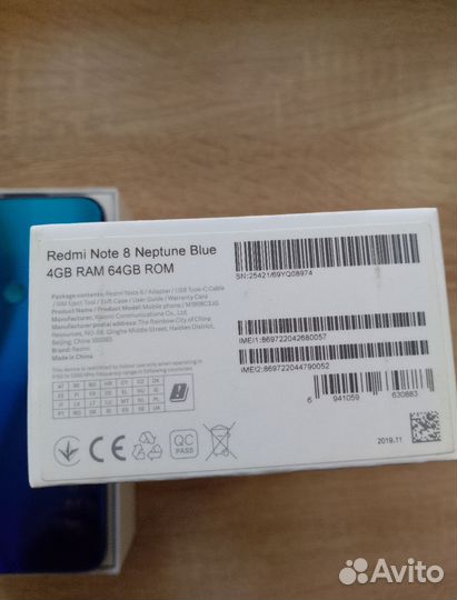 Смартфон xiaomi redmi note 8