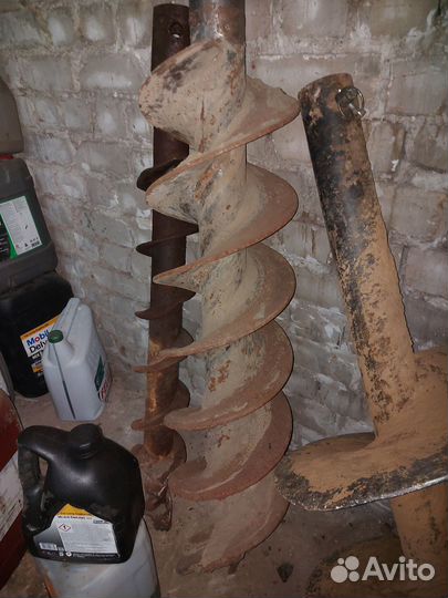 Гидробур шнек на 300мм удлинитель на минипогрузчик