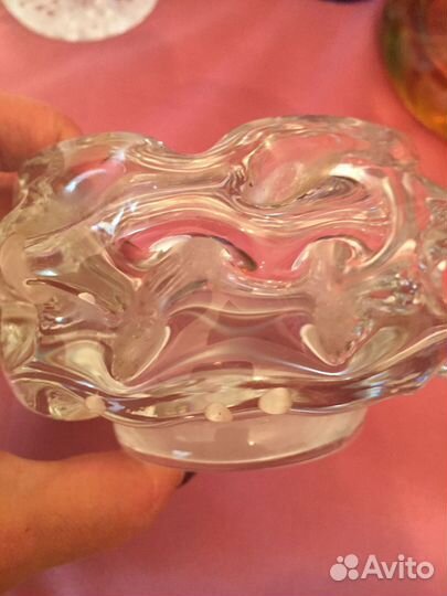 Винтаж ссср/цветное стекло.хрусталь Богеми