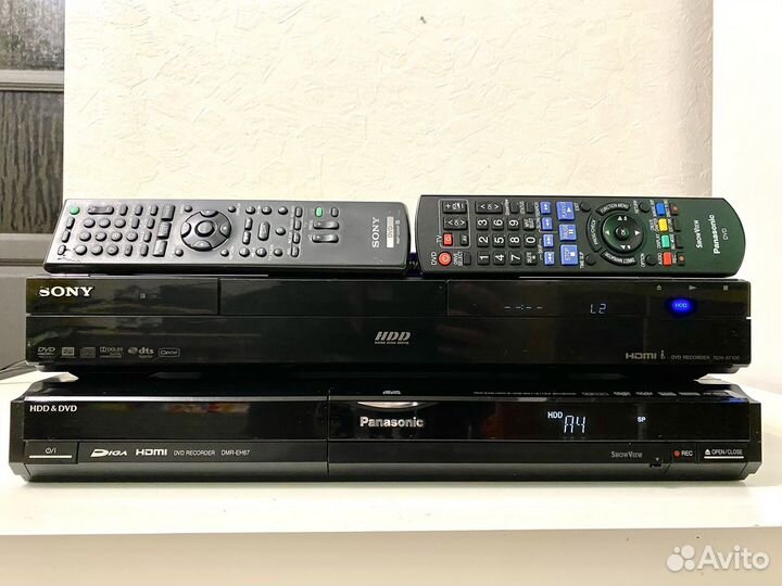 DVD рекордер Panasonic dmr-eh67 Sony RDR-AT100