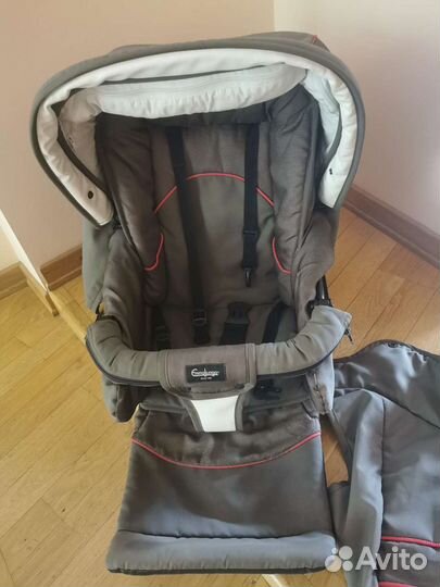 Коляска emmaljunga 2в1 люлька+прогулочный