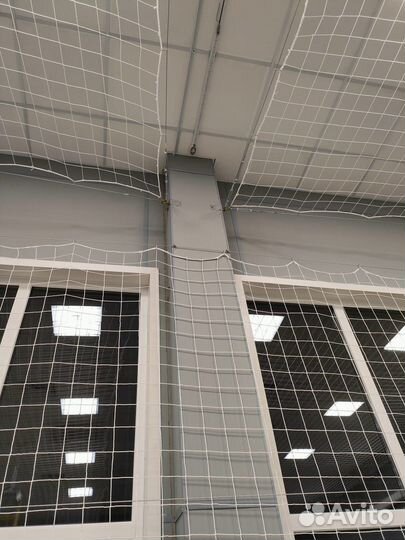 Сетка капроновая для окон спортзала