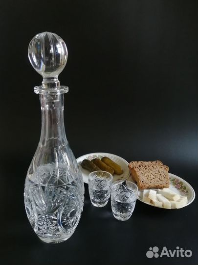 Хрустальный графин штоф СССР 1970-80е