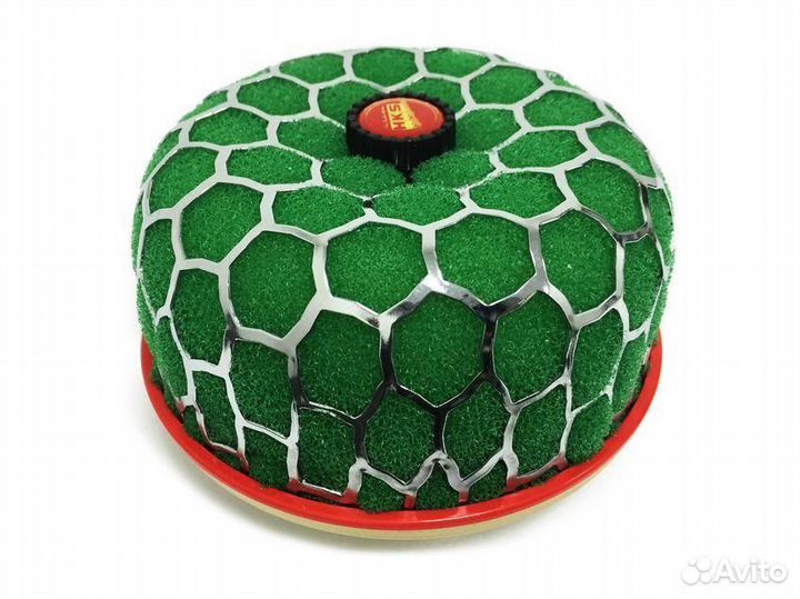 Фильтр воздушный HKS style, вход 63 мм, зеленый