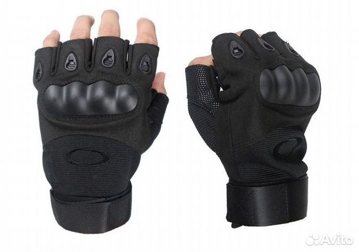 Перчатки тактические беспалые. XL Перчатки военные