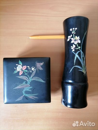 Шкатулка и вазочка