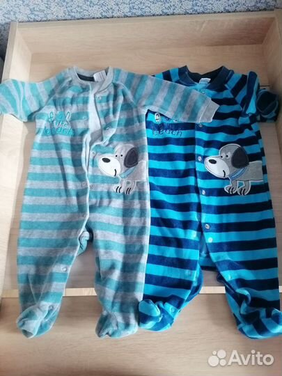 Детские вещи на мальчика пакетом 62-68