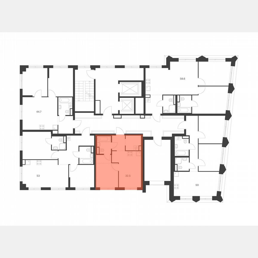 1-к. квартира, 32,5 м², 12/14 эт.
