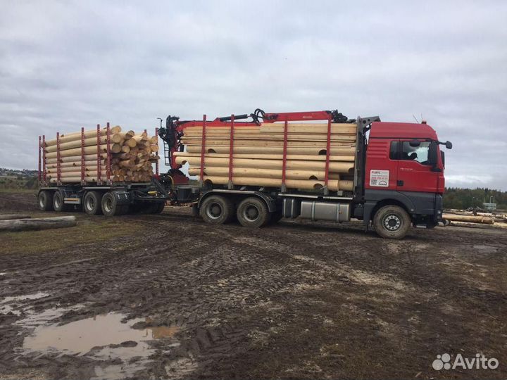 Услуги лесовоза с манипулятором