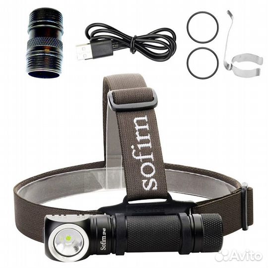 Налобный фонарь Sofirn SP40 18650 USB 1200 Lm