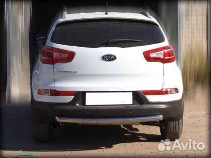 Защита заднего бампера Kia Sportage 2010-2015г.в