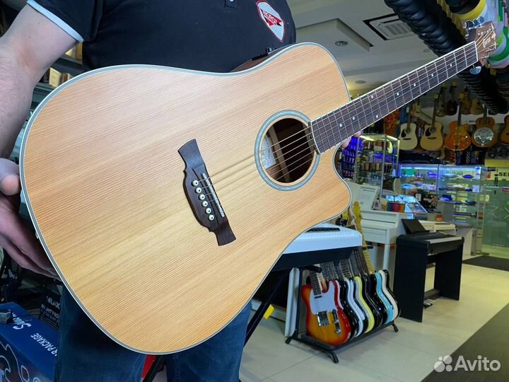 Crafter DE-7/NC + чехол электроакустическая гитара