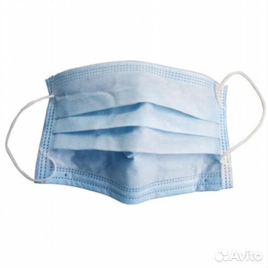 Маска 3-слойная медицинская, 50 шт. ртп #331088