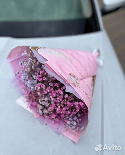 Букет из гипсофилы. Доставка