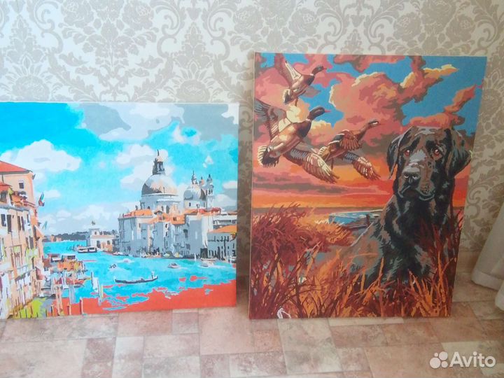 Готовые картины по номерам