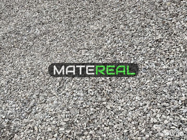 Щебень гравийный (как на видео)