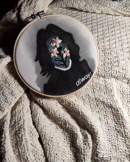 Вышивка Северус и Лили Гарри Поттер панно