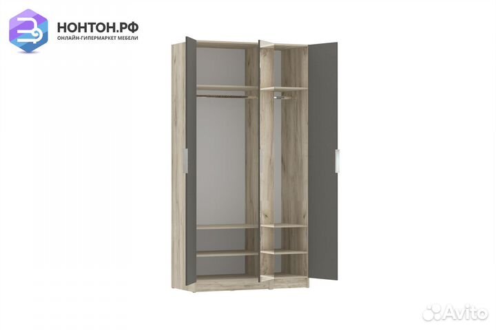 Шкаф Венеция комбинация № 6 дуб серый крафт / граф