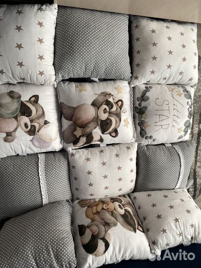 Бортики/кокон+подушка/постельное белье