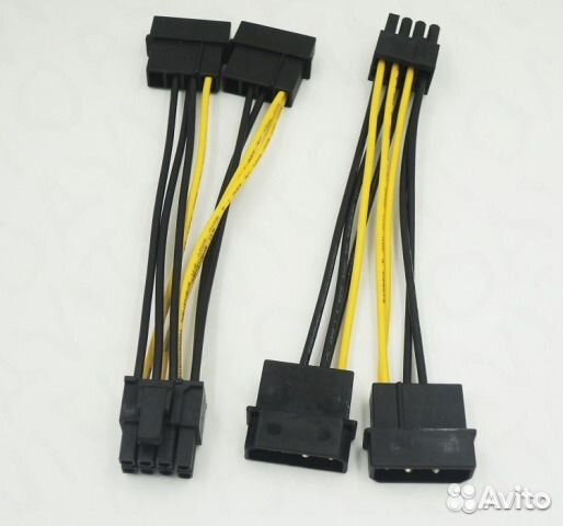 Переходники molex, SATA, 6 pin, 6+2 pin, 3 pin