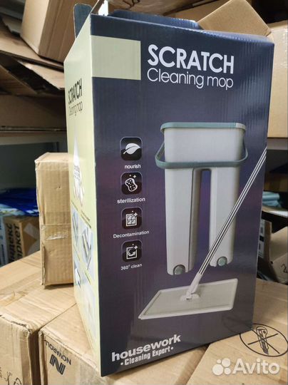 Швабра с ведром и отжимом новые