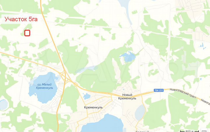 Участок 5,1 га (СНТ, ДНП)