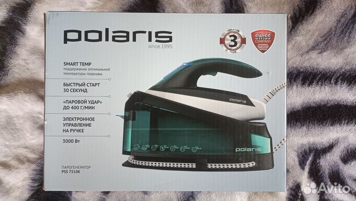 Утюг с парогенератором Polaris PSS 7510K зеленый