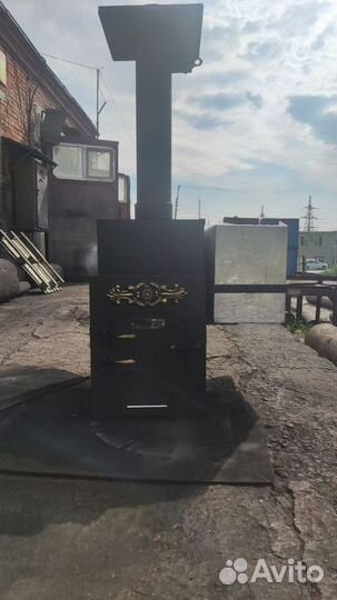 Банная печь Эконом 700 мм с выносом 810x430x750