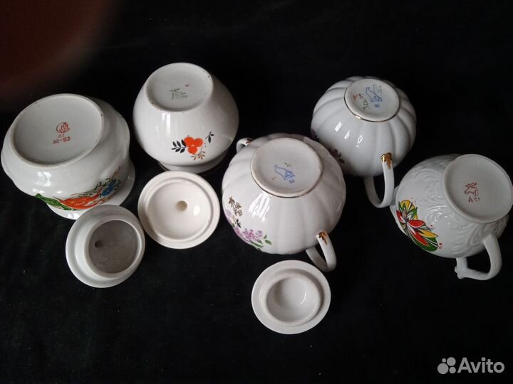 Фарфор СССР сахарницы, молочники