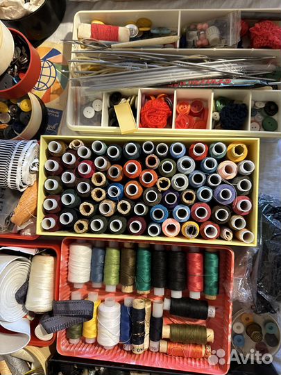 Вязание Крючки спицы пуговицы нитки молнии