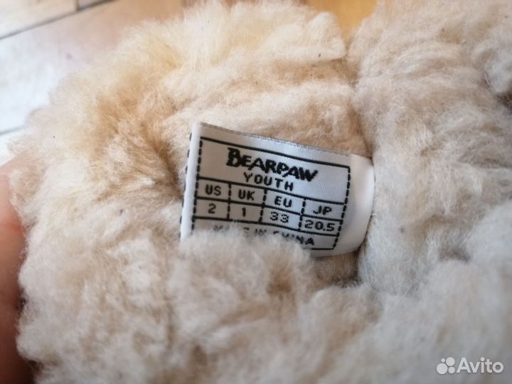 Сапоги угги зимние для девочки Bearpaw